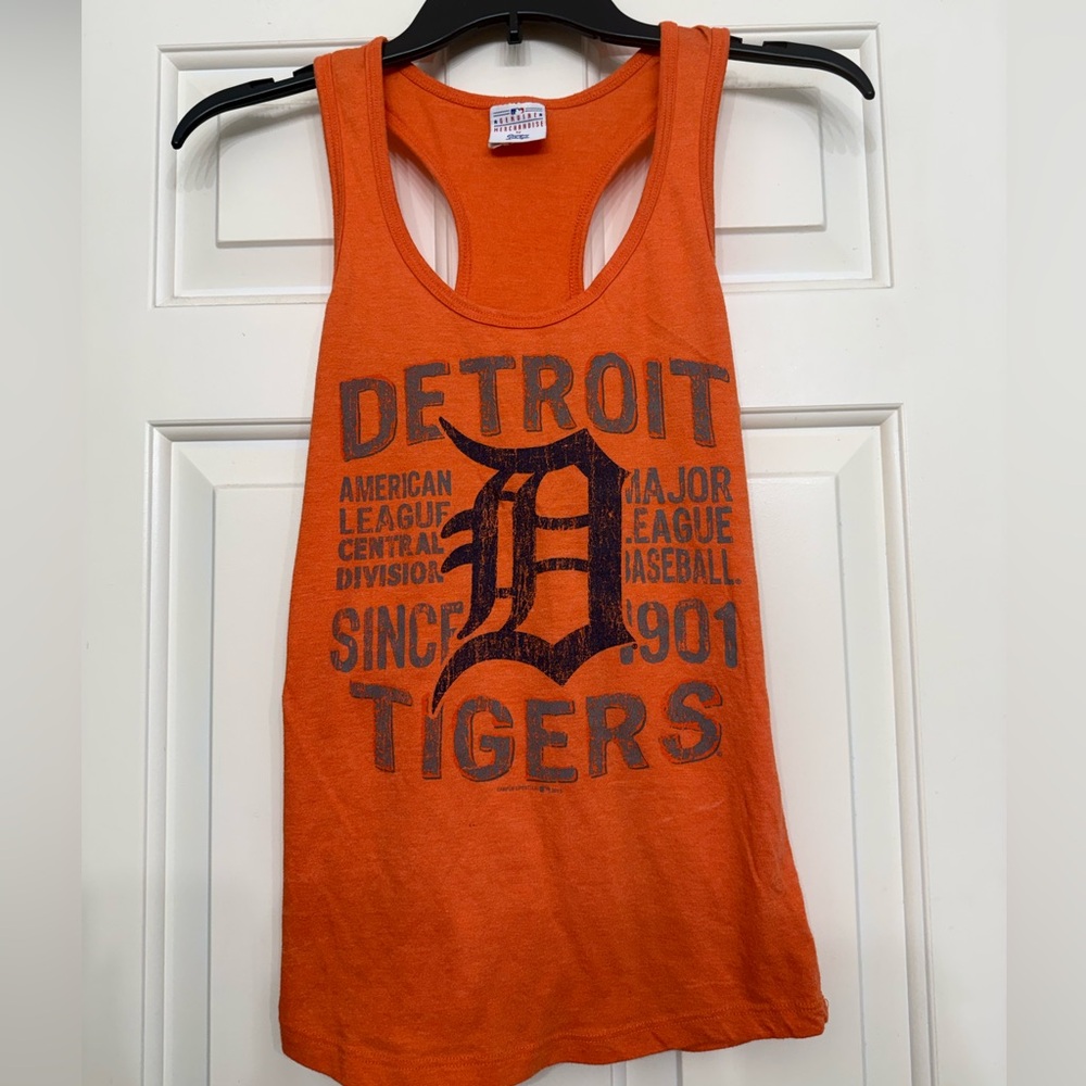 Detroit Tigers Orange Tank Top